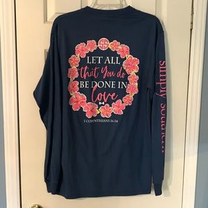 NWOT Simply Southern long sleeve Christian tee!